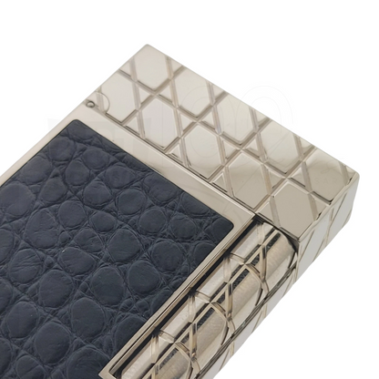 S.T. Dupont Limited Edition Alligator Leather & Palladium Lighter, 016852
