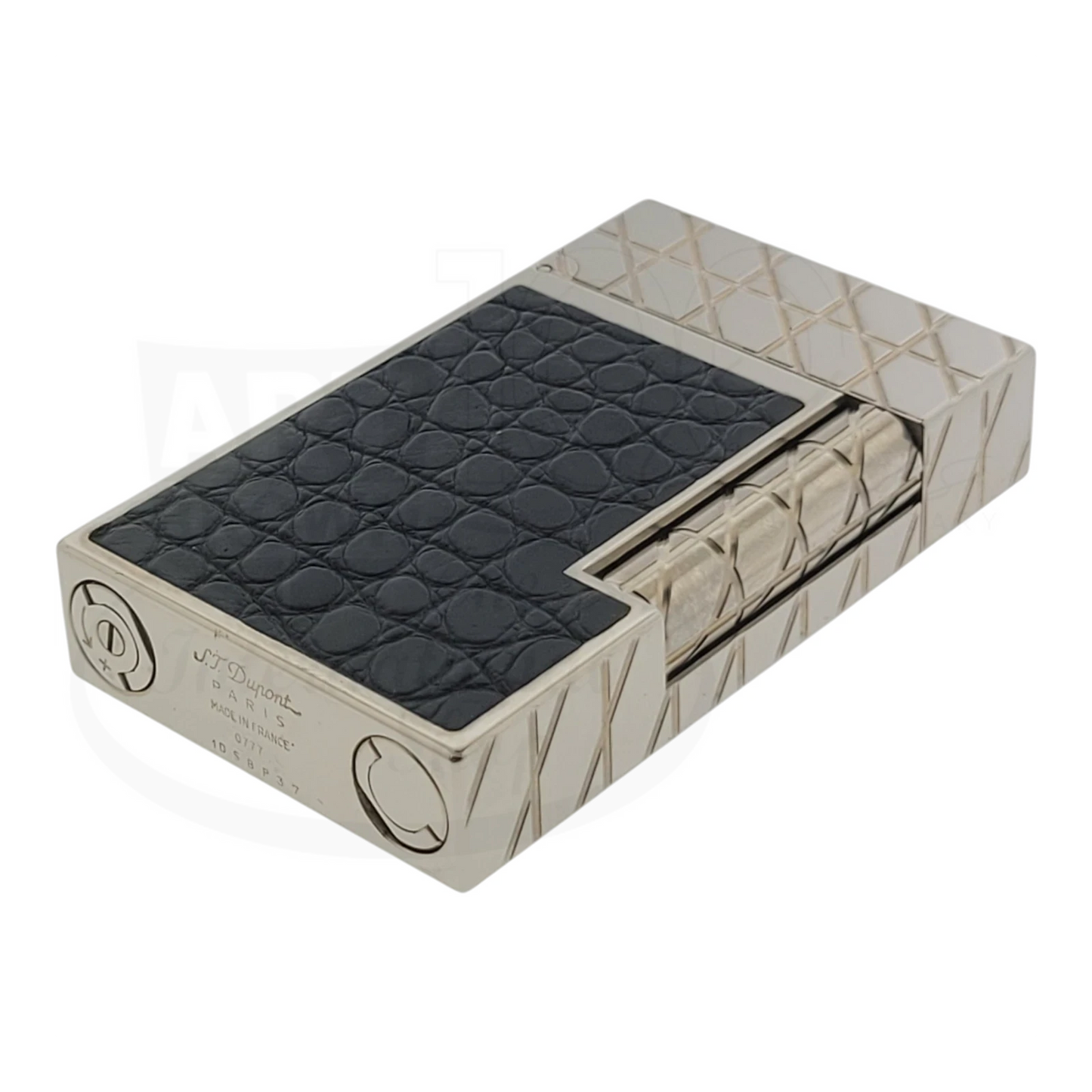 S.T. Dupont Limited Edition Alligator Leather & Palladium Lighter, 016852