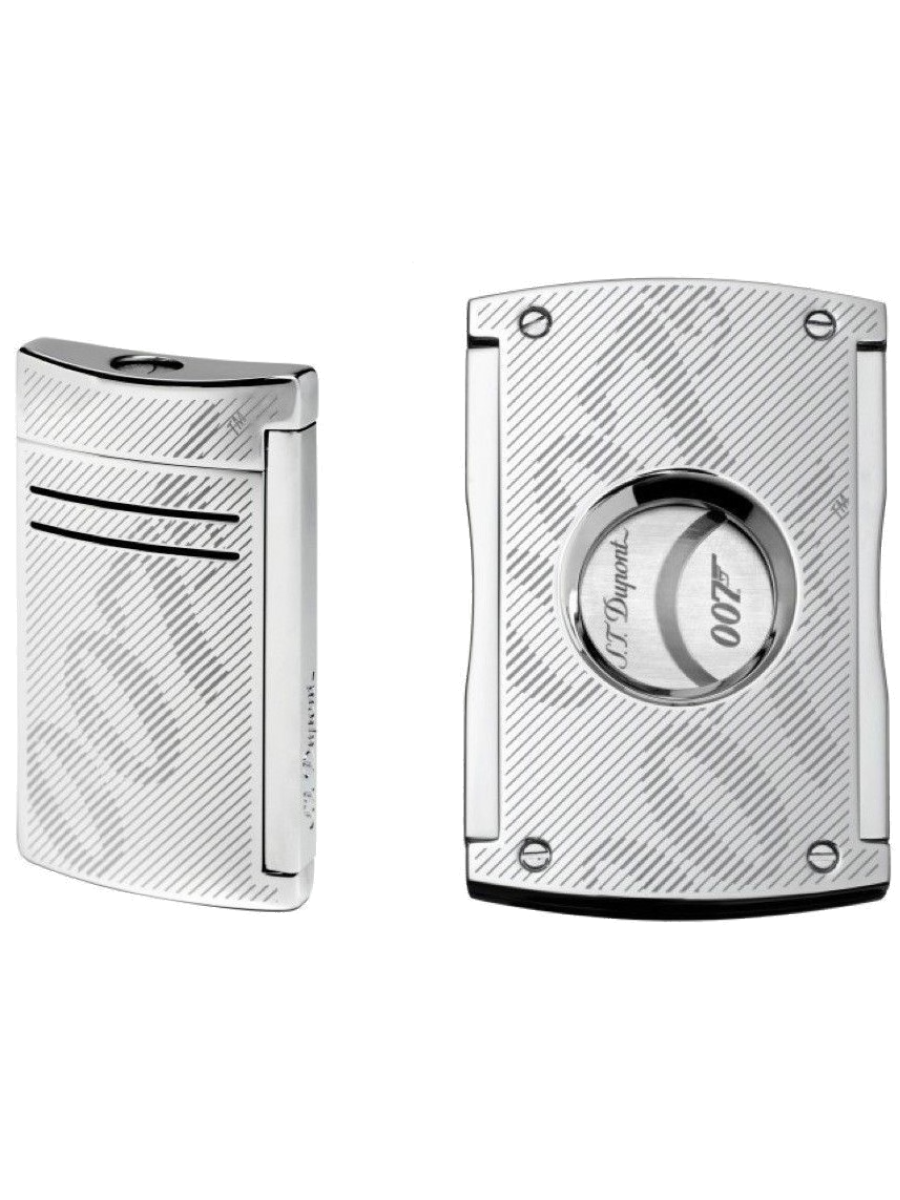 S.T. Dupont Limited Edition James Bond Smoking Kit in Chrome, 020167NC2