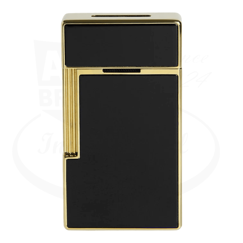 S.T. Dupont Big D Black Lacquer & Gold Lighter, 025002