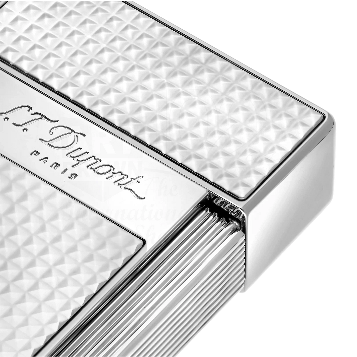 S.T. Dupont Biggy Chrome Diamond Head Lighter, 025010