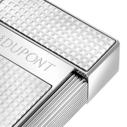 S.T. Dupont Biggy Chrome Diamond Head Lighter, 025210
