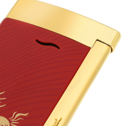 S.T. Dupont Limited Edition Slim 7 Year of The Horse Red & Gold Lighter, 027080