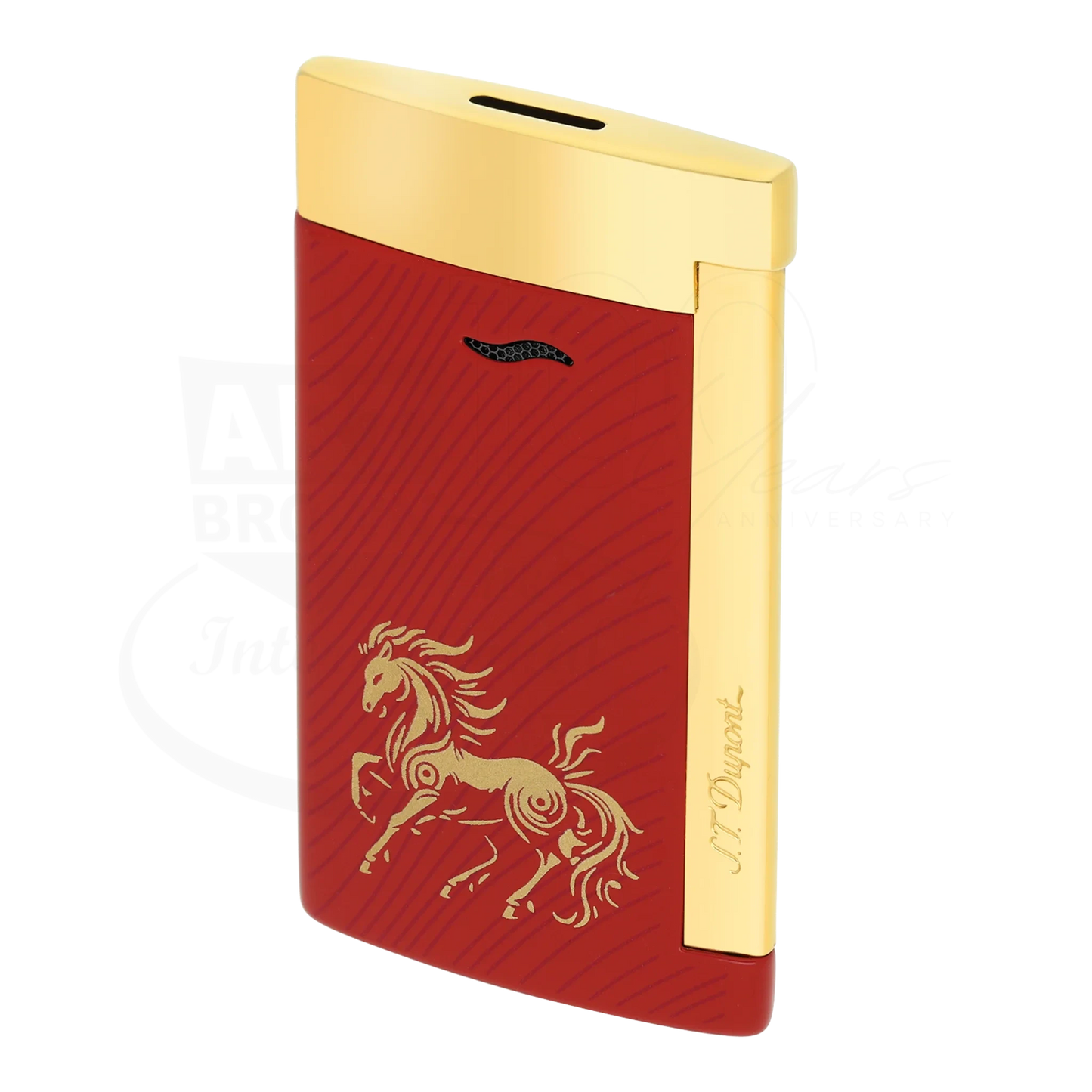 S.T. Dupont Limited Edition Slim 7 Year of The Horse Red & Gold Lighter, 027080