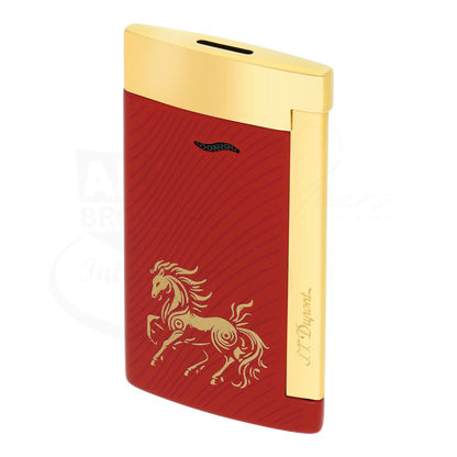 S.T. Dupont Limited Edition Slim 7 Year of The Horse Red & Gold Lighter, 027080