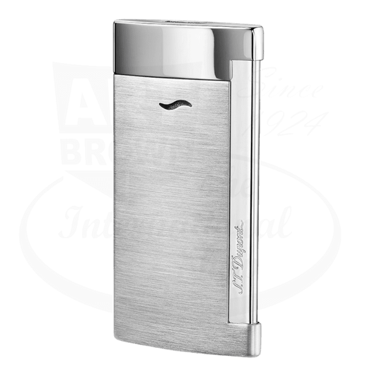 S.T. Dupont Slim 7 Brushed Chrome 027701 brushed chrome luxury lighter sleek slim profile