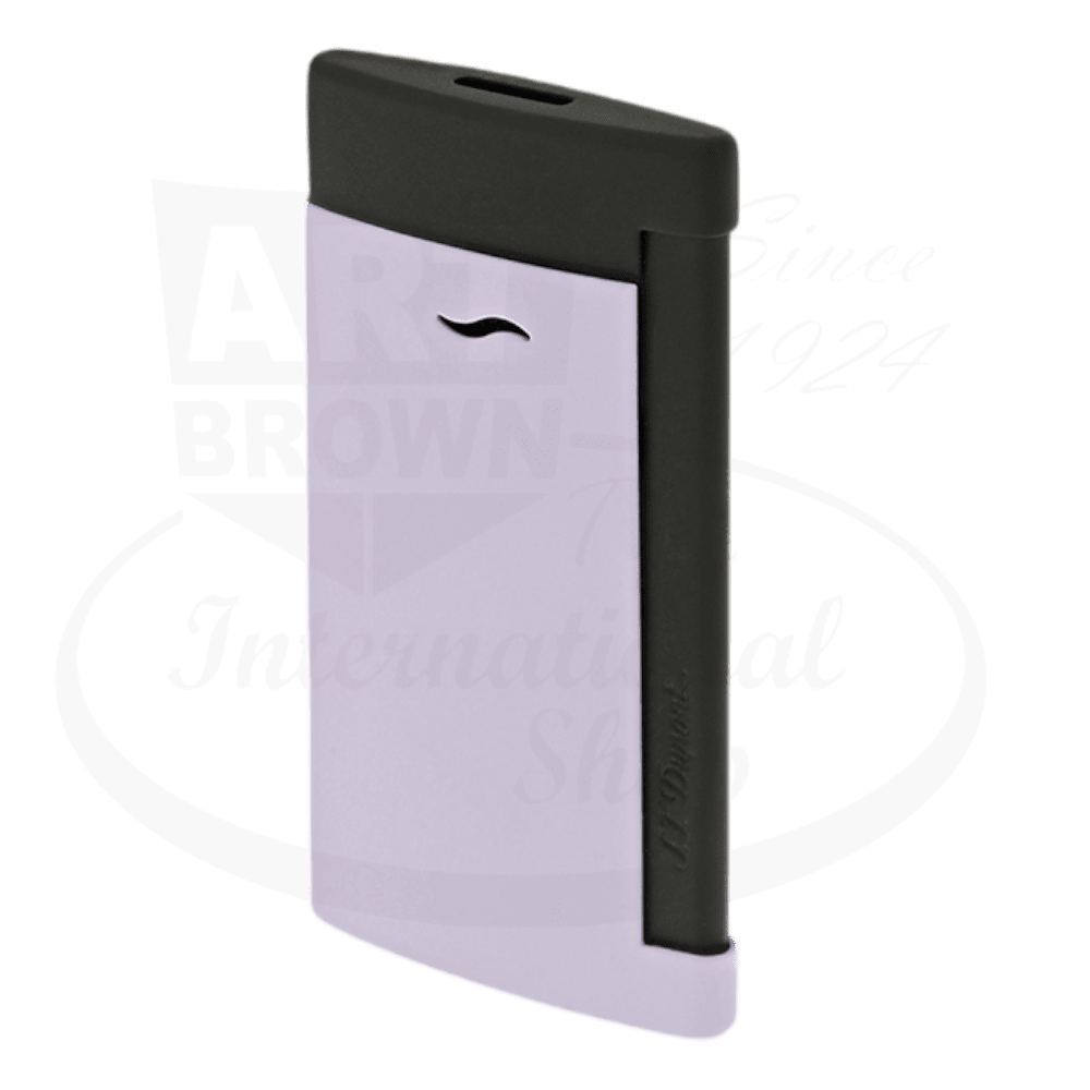 S.T. Dupont Slim 7 Matte Black & Lilac Lighter, 027762 – Art Brown