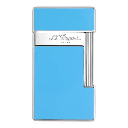 S.T. Dupont Slimmy Light Blue Lacquer & Chrome Lighter, 028007