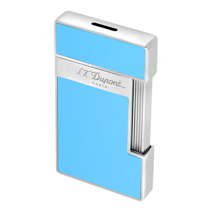 S.T. Dupont Slimmy Light Blue Lacquer & Chrome Lighter, 028007