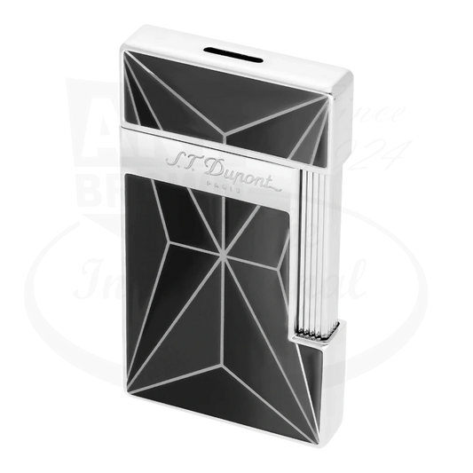 S.T. Dupont Slimmy Fire X Black Lacquer & Chrome Lighter, 028070