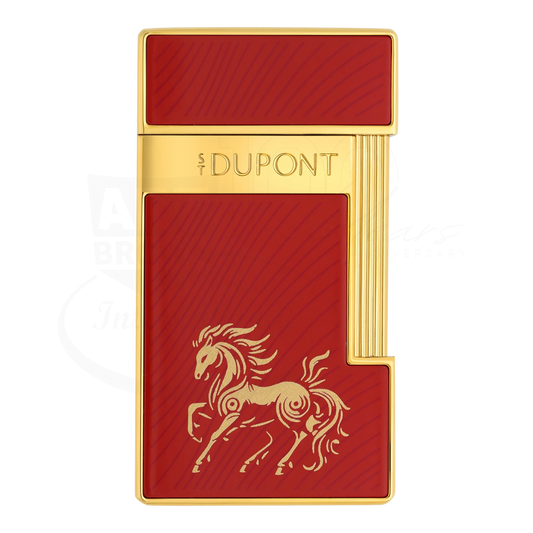 S.T. Dupont Limited Edition Slimmy Year of The Horse Red & Gold Lighter, 028080