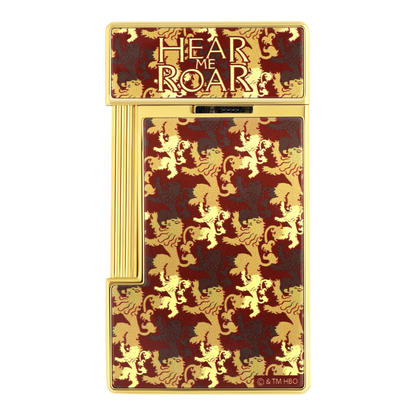 S.T. Dupont x Game of Thrones Slimmy Red & Gold House Lannister Lighter, 028111