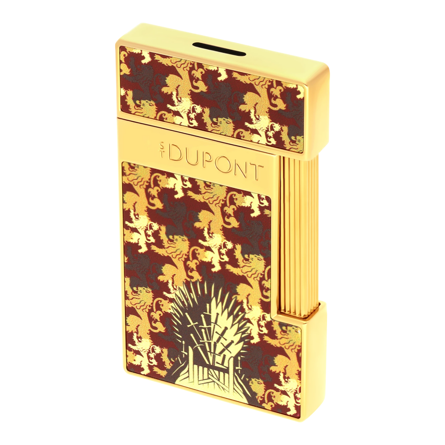 S.T. Dupont x Game of Thrones Slimmy Red & Gold House Lannister Lighter, 028111