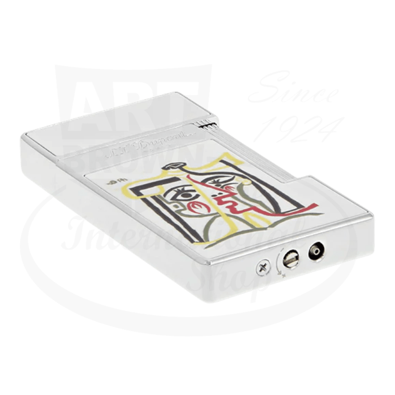 S.T. Dupont Slimmy Limited Edtion Picasso White Lacquer  & Chrome, 028201