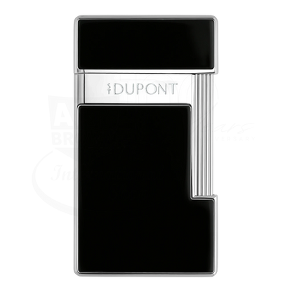 S.T. Dupont Slimmy Black Lacquer & Chrome Lighter, 028221
