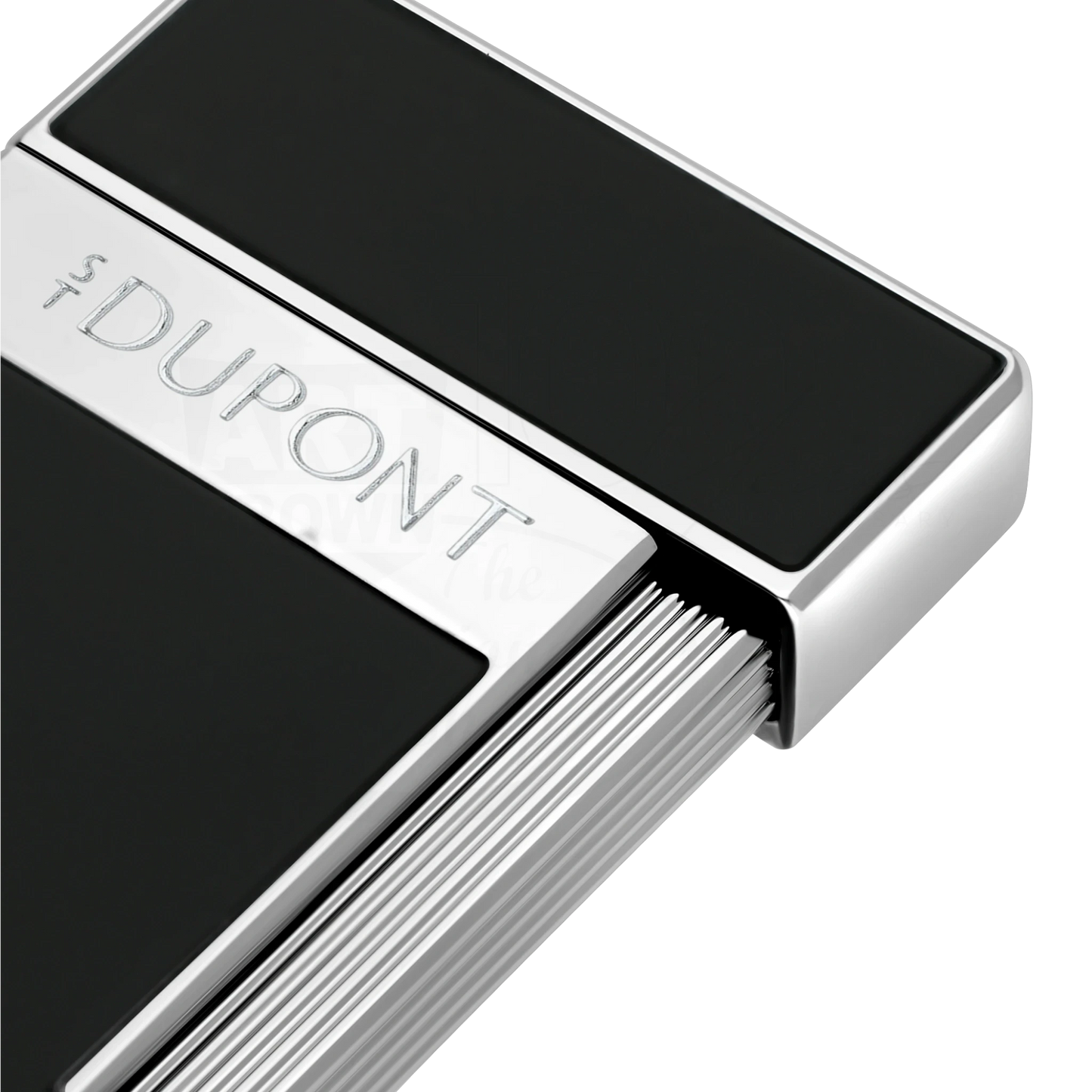 S.T. Dupont Slimmy Black Lacquer & Chrome Lighter, 028221