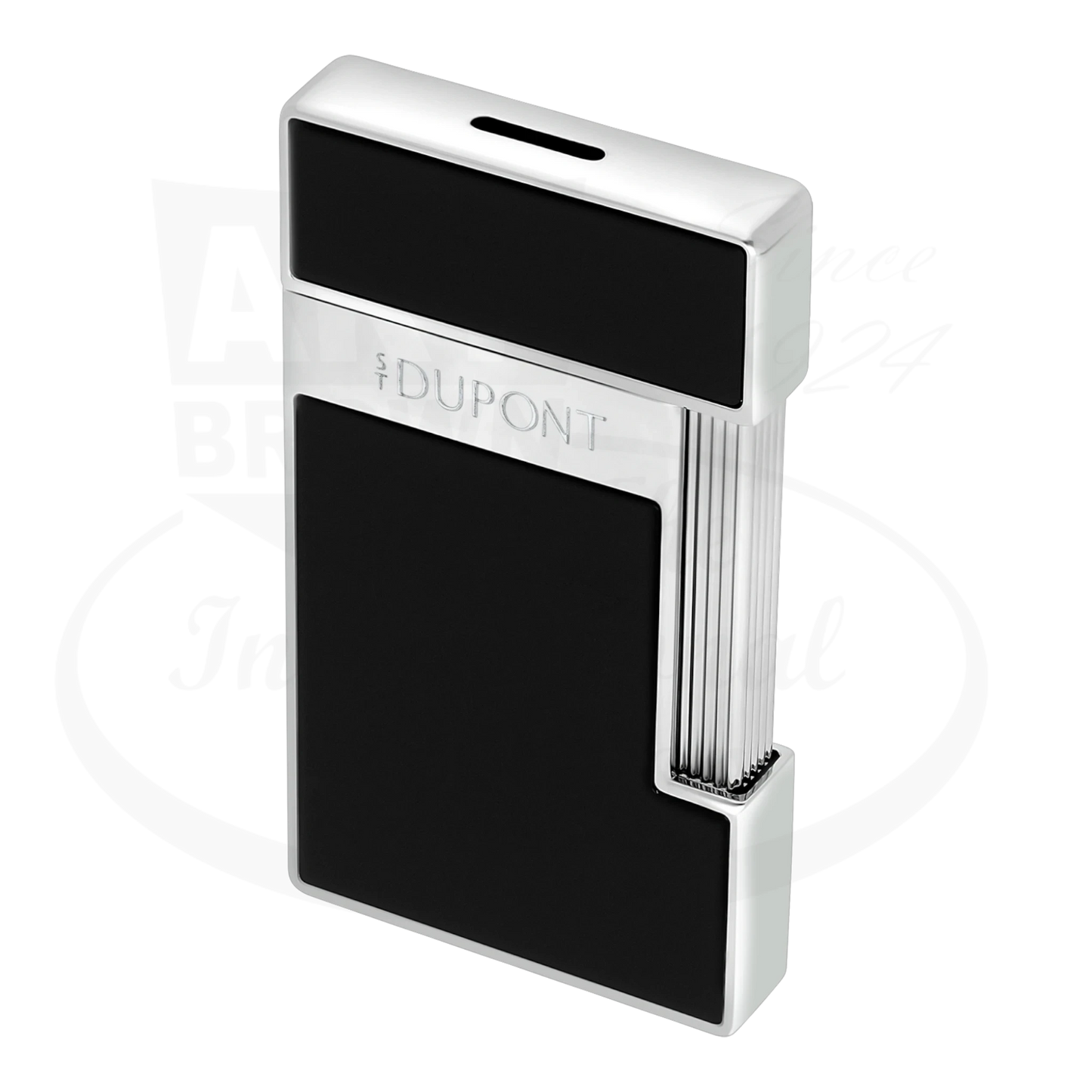 S.T. Dupont Slimmy Black Lacquer & Chrome Lighter, 028221