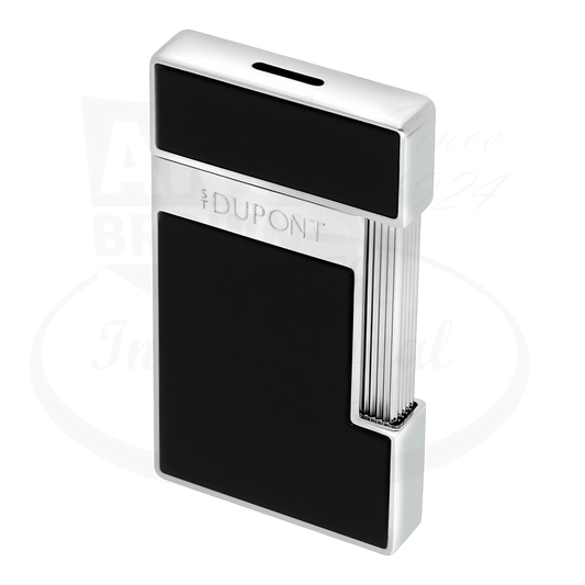 S.T. Dupont Slimmy Black Lacquer & Chrome Lighter, 028221