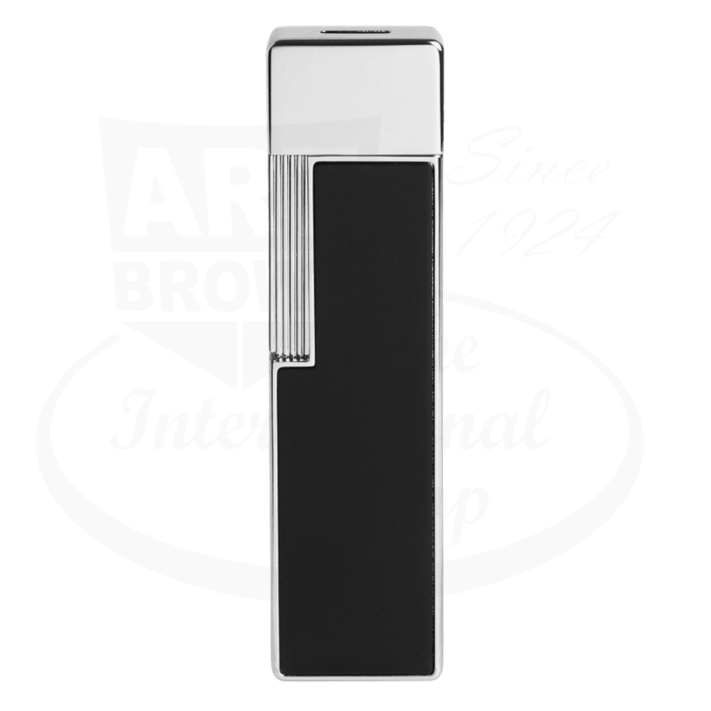 S.T. Dupont Twiggy Chrome & Shiny Black Lacquer Lighter, 030001