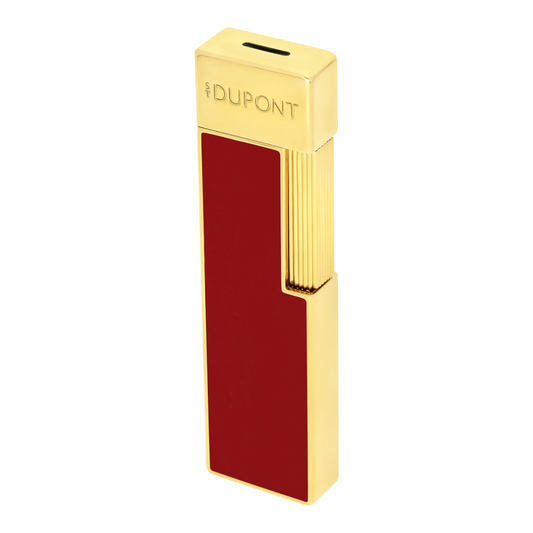 S.T. Dupont Twiggy Red Lacquer & Gold Lighter, 030030