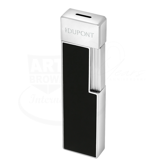 S.T. Dupont Twiggy Chrome & Shiny Black Lacquer Lighter, 030111