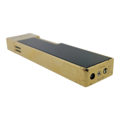 Preowned S.T. Dupont Twiggy Shiny Black Lacquer & Gold Lighter, 030112-D1