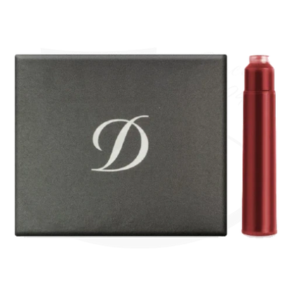 S.t. dupont fountain pen cartridge refills for Line D, Fidelio, Elysee and more in red. Universal ink cartridge
