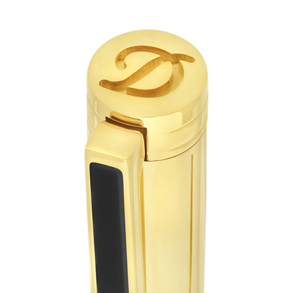 S.T. Dupont New Classique Gold and Black Lacquer Ballpoint Pen, 045076N