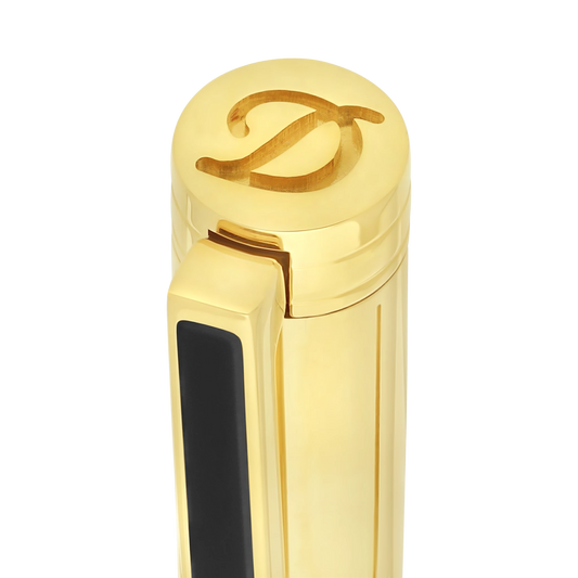S.T. Dupont New Classique Gold and Black Lacquer Ballpoint Pen, 045076N