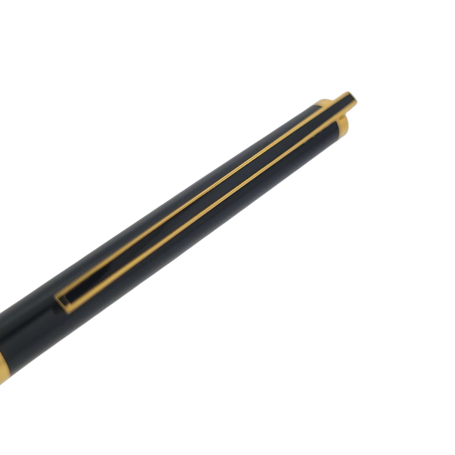 S.T. Dupont Classique Black Lacquer & Gold Ballpoint Pen, 045290N
