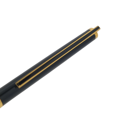 S.T. Dupont Classique Black Lacquer & Gold Ballpoint Pen, 045290N
