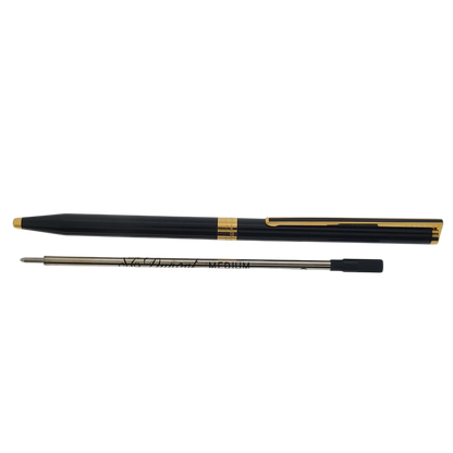 S.T. Dupont Classique Black Lacquer & Gold Ballpoint Pen, 045290N