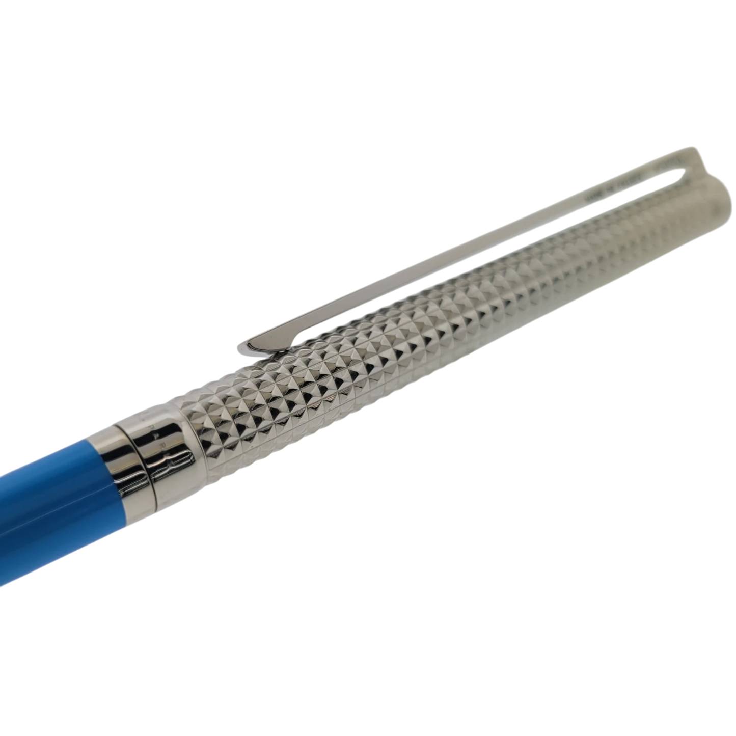 S.T. Dupont Classique Blue and Palladium Diamond Head Ballpoint Pen, 045274N