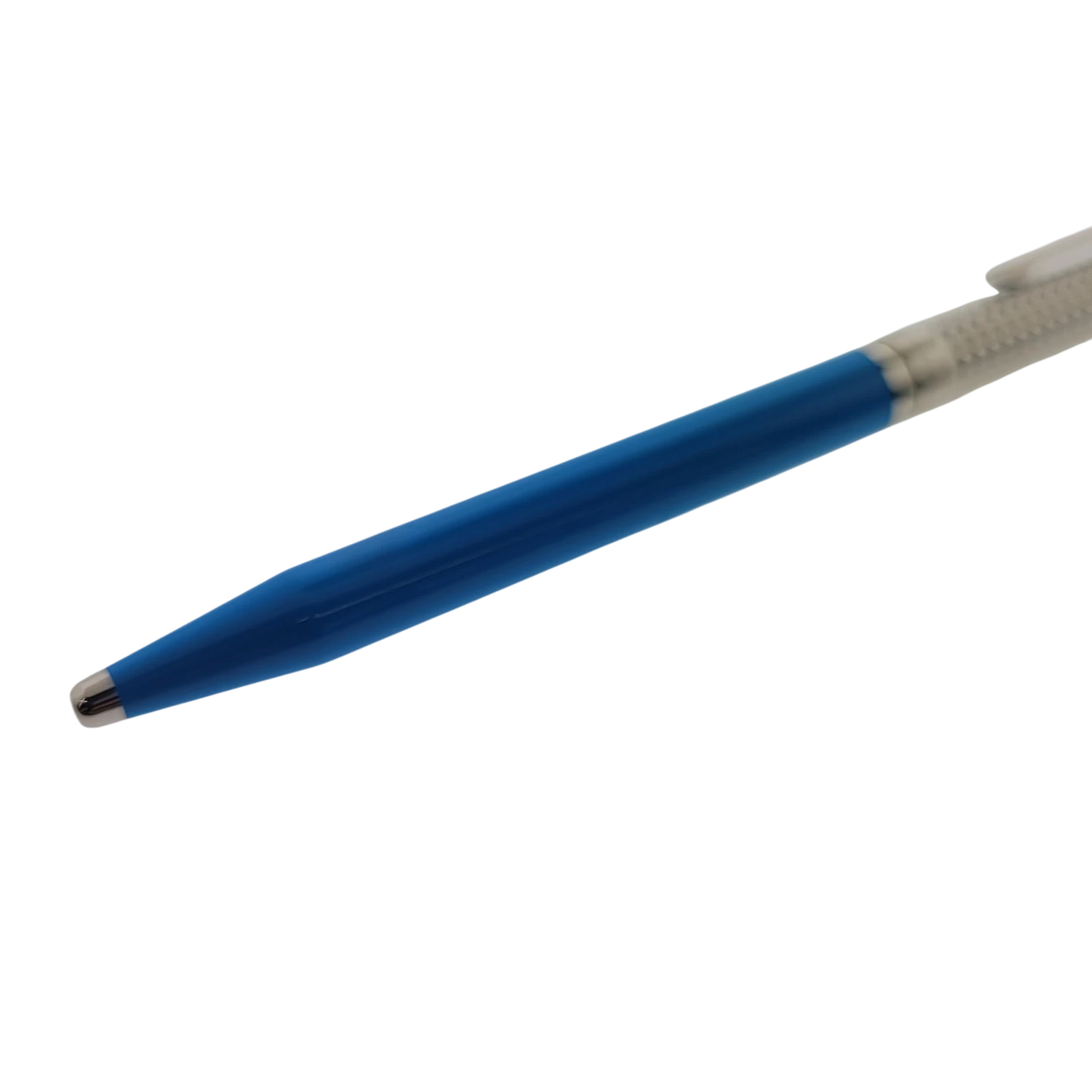 S.T. Dupont Classique Blue and Palladium Diamond Head Ballpoint Pen, 045274N