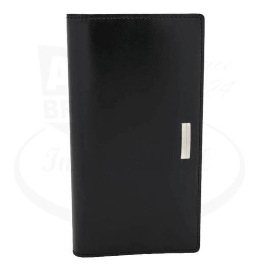S.T. Dupont luxury pocket agenda in black leather closed