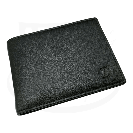 S.T. Dupont Line D soft grained black leather wallet. Luxury wallet for men