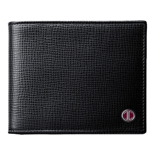 Davidoff Bifold Credit Card Holder/Wallet in Black Leather, 10232