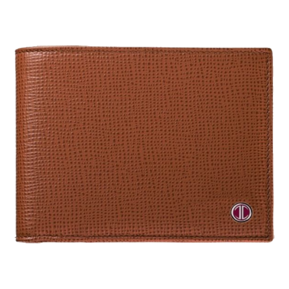 Davidoff Bilfold Wallet with Coin Pocket in Tan Leather, 10223