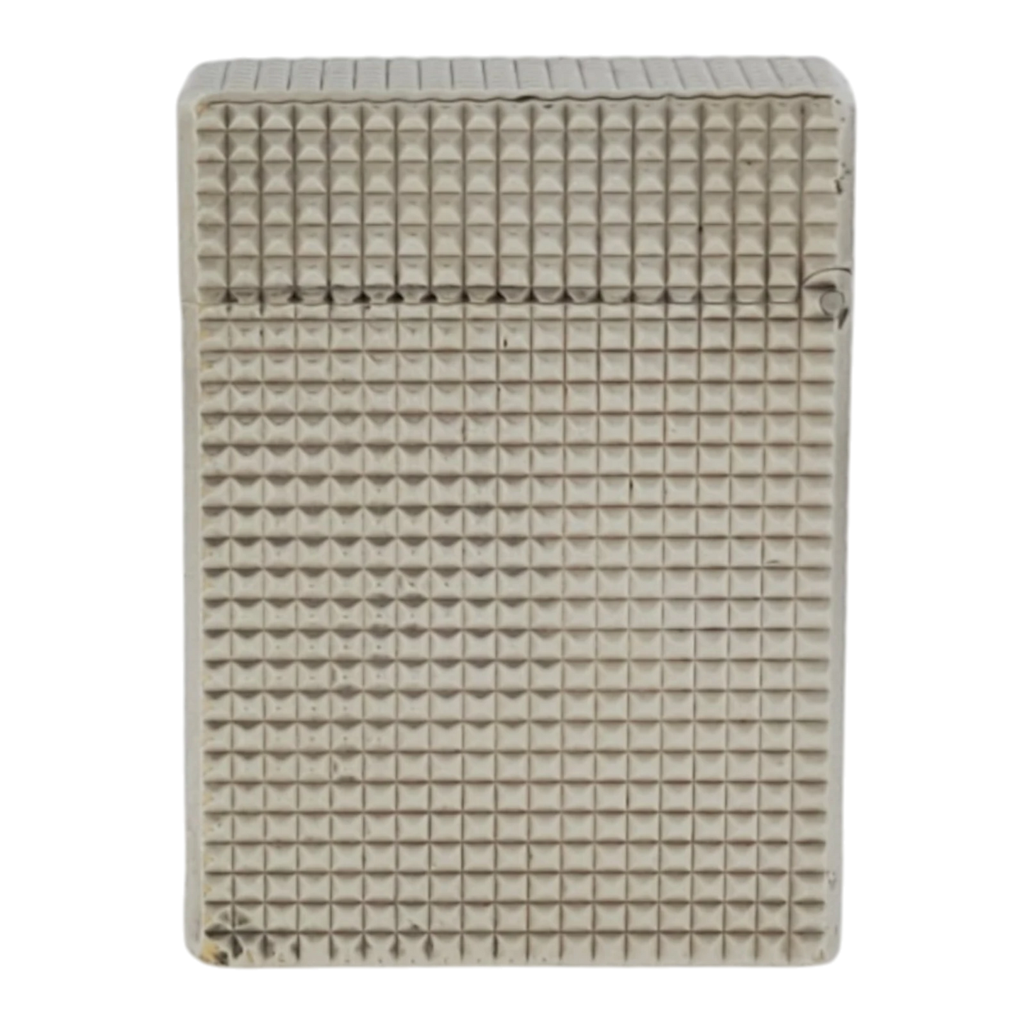Preowned Vintage S.T. Dupont Ligne 1 BS Palladium Diamondhead Lighter, 011110