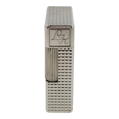 Preowned Vintage S.T. Dupont Ligne 1 BS Palladium Diamondhead Lighter, 011110