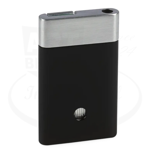 Zino ZS Jet Flame Lighter Black & Mint, metal and plastic, sleek rectangular design with gas level window and jet flame tip