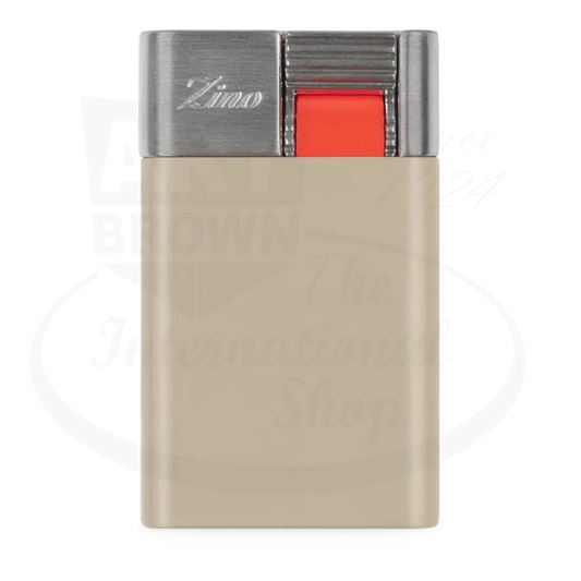 Zino ZM Cigar Beige & Red Jet Flame Lighter