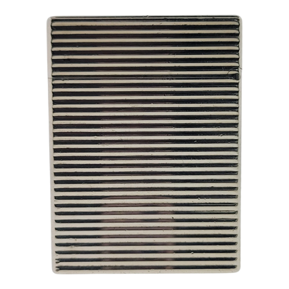 Preowned S.T. Dupont Ligne 1 BR Silver Horizontal Lines Lighter, 13109-D1