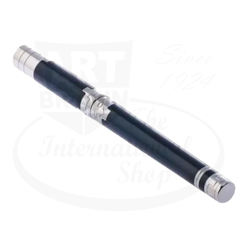 S.T. Dupont Neo-Classique Nuevo Mondo rollerball pen midnight blue Chinese lacquer silver accents sleek design