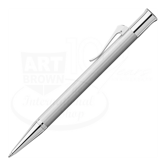 Graf von Faber-Castell Guilloche Rhodium Plated Ballpoint Pen