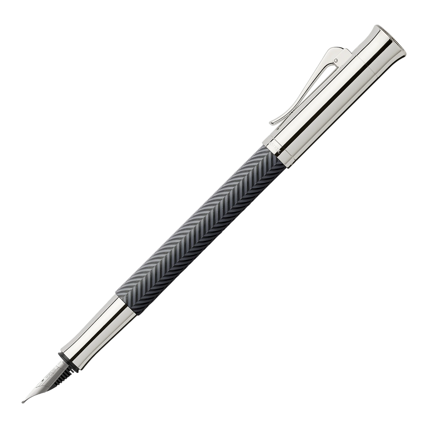 Graf von Faber-Castell Guilloche Anthracite Ciselé Fountain Pen