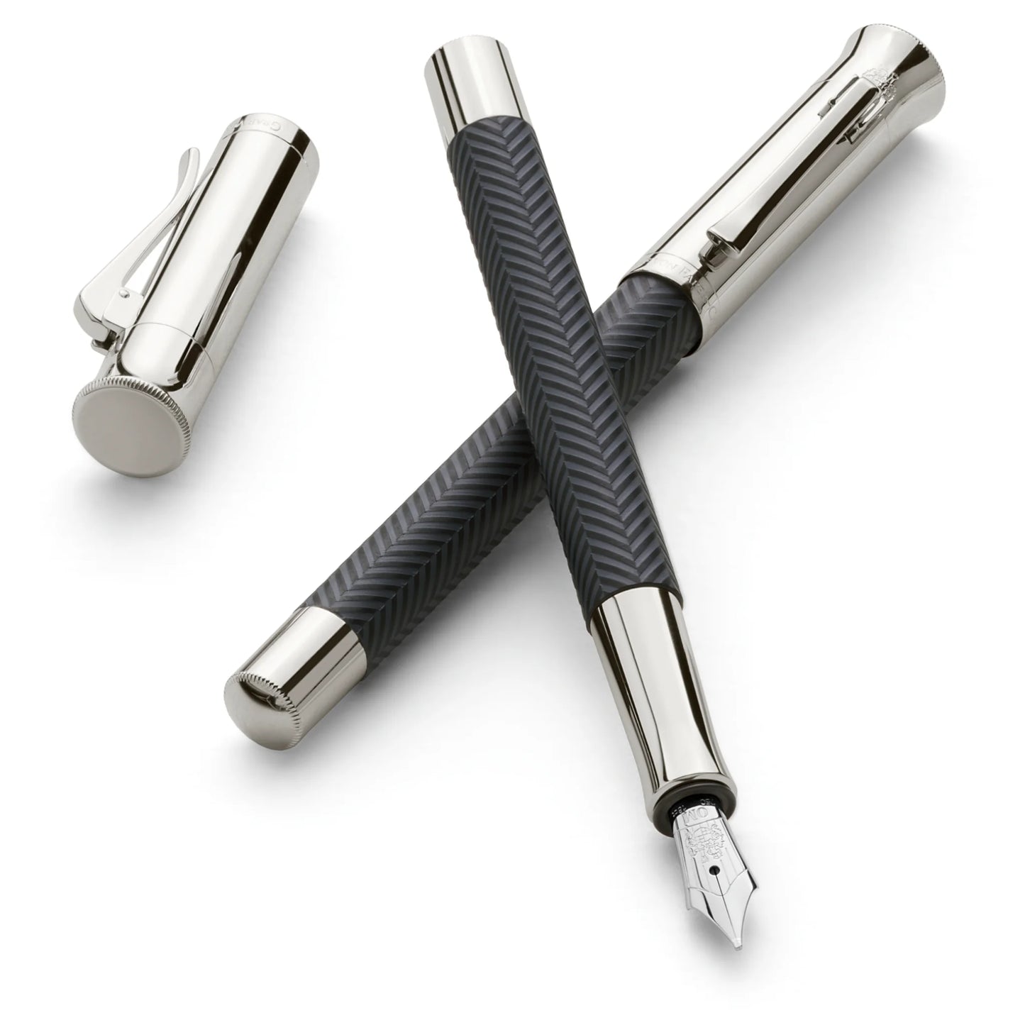Graf von Faber-Castell Guilloche Anthracite Ciselé Fountain Pen