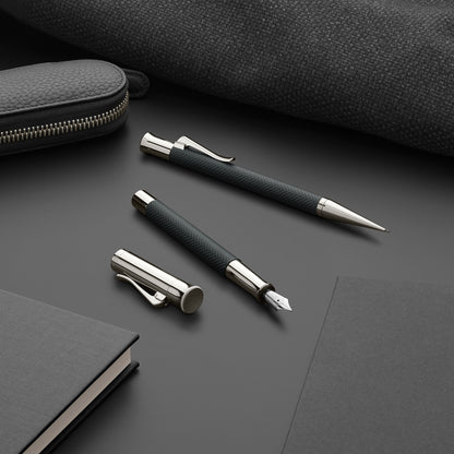 Graf von Faber-Castell Guilloche Anthracite Ciselé Fountain Pen