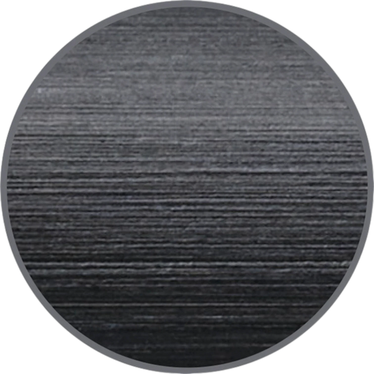 Faber-Castell Ambition ballpoint pen black resin finish close-up showing textured horizontal grain