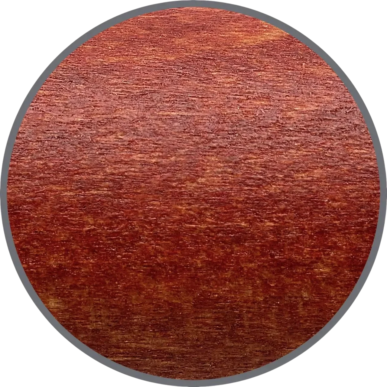 Faber-Castell Ambition Pearwood fountain pen barrel close-up showing reddish natural wood grain texture